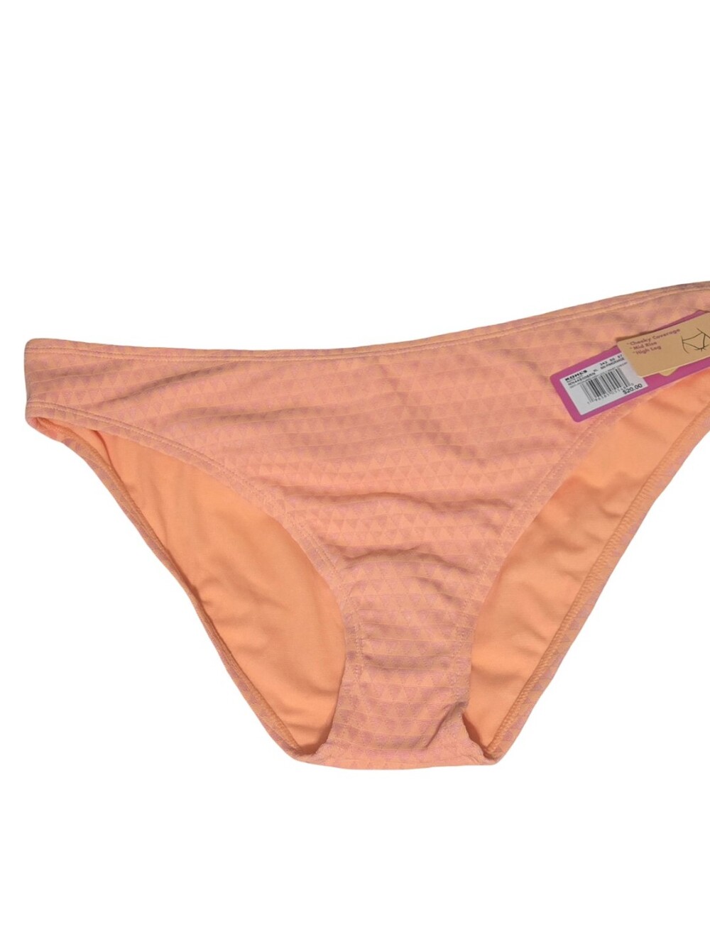 Niney-nine Bikini Bottoms Peach Gwometric Swimwear Beach Swimwear Resortwear - Picture 2 of 8